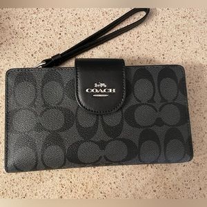 Coach Tech Wallet black/graphite/silver
